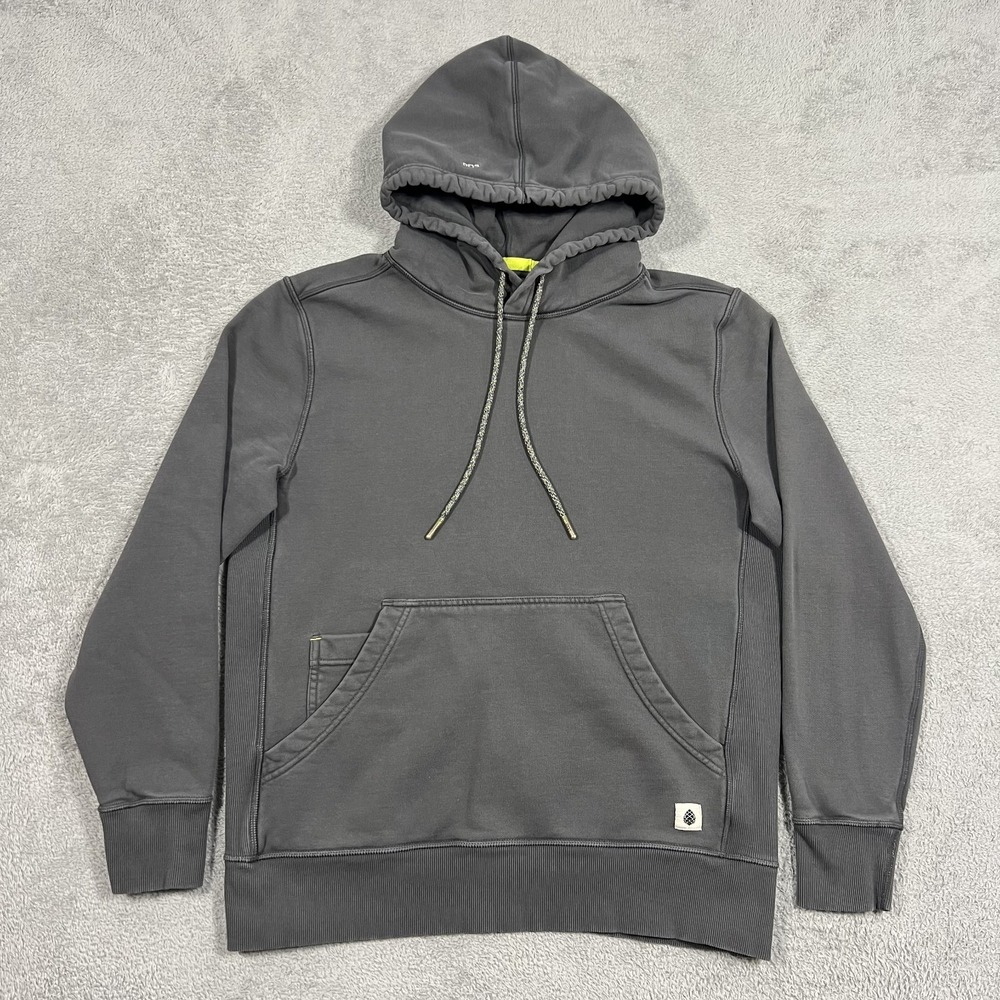 Stio Hoodie Mens Small Gray Sweatshirt French Terry Pullover Hiking Casual